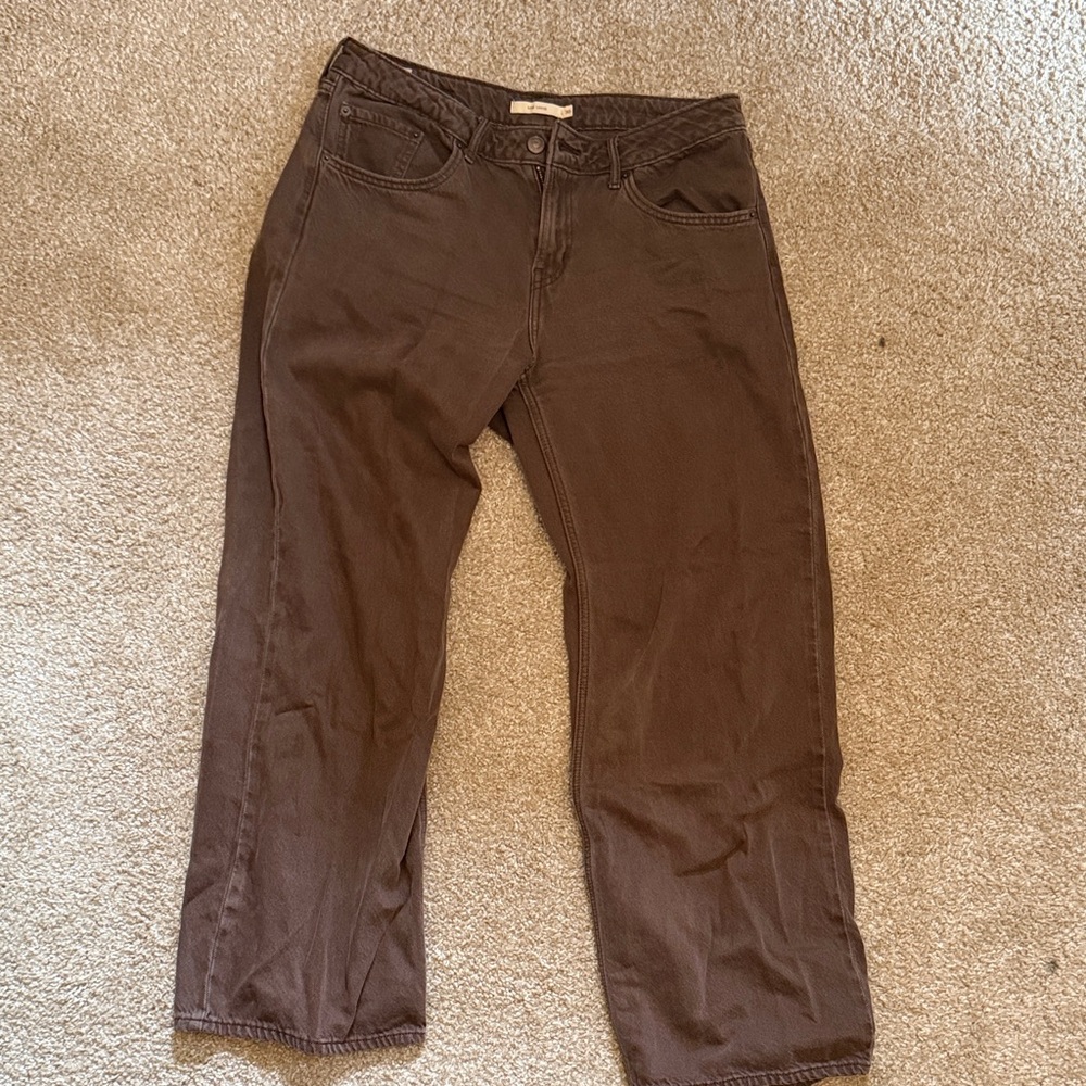Levi’s low loose brown jeans